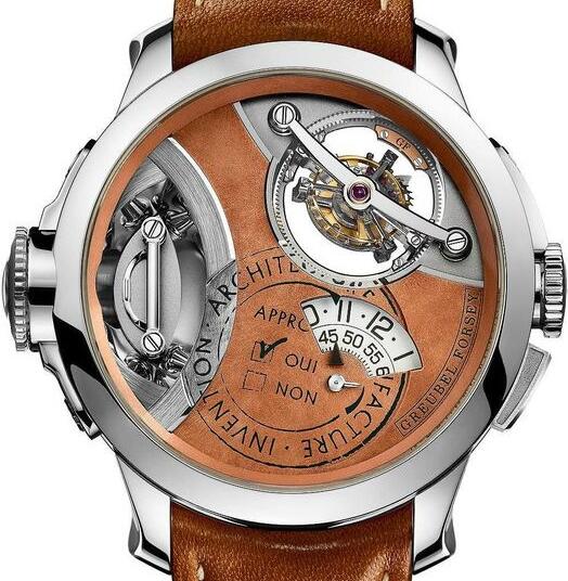 Review Replica Greubel Forsey Art Piece 2 White Gold Brown Dial watch - Click Image to Close